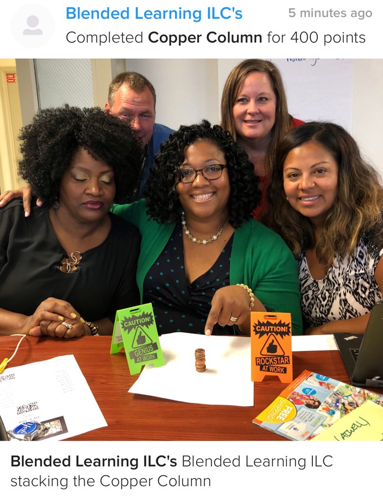 everydayiteach's tweet photo. Having a ball on on this first day of school as a Blended Learning ILCs. We step up to all challenges! @PersonalizeDISD #DISDILC @strangetech3 @Olyuri @Makerlady @BlendedLiteracy Missing you @Lily_Ruble https://t.co/uvwBfZZbAS
