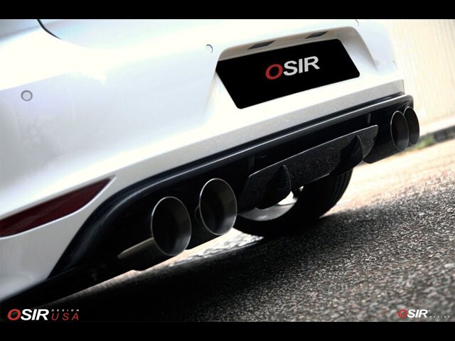 OSIRDesign's tweet photo. #OSIRDesign add-on Carbon fiber rear center exhaust valence for the VW Mk7 Golf R. Can be installed with the Golf 7R factory valence or our DTM GT7-RR carbon valence. #OSIR #OSIRUSA #OSIRDesignUSA #VW #Mk7 #R https://t.co/rXwwbJPl97 https://t.co/JaBW8wb7qA