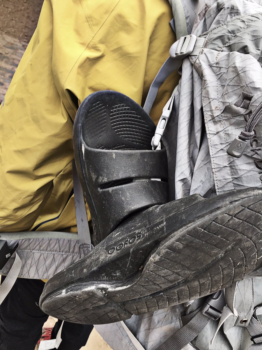 oofos's tweet photo. Through the most taxing terrain and rugged routes, OOFOS provide that sweet relief you need after the long haul. So lightweight, you’ll forget you packed them... but your feet won’t! #feeltheOO #outdoorrecovery #backpacking #hiking #camping #recoverright https://t.co/cDQMaVjLrE