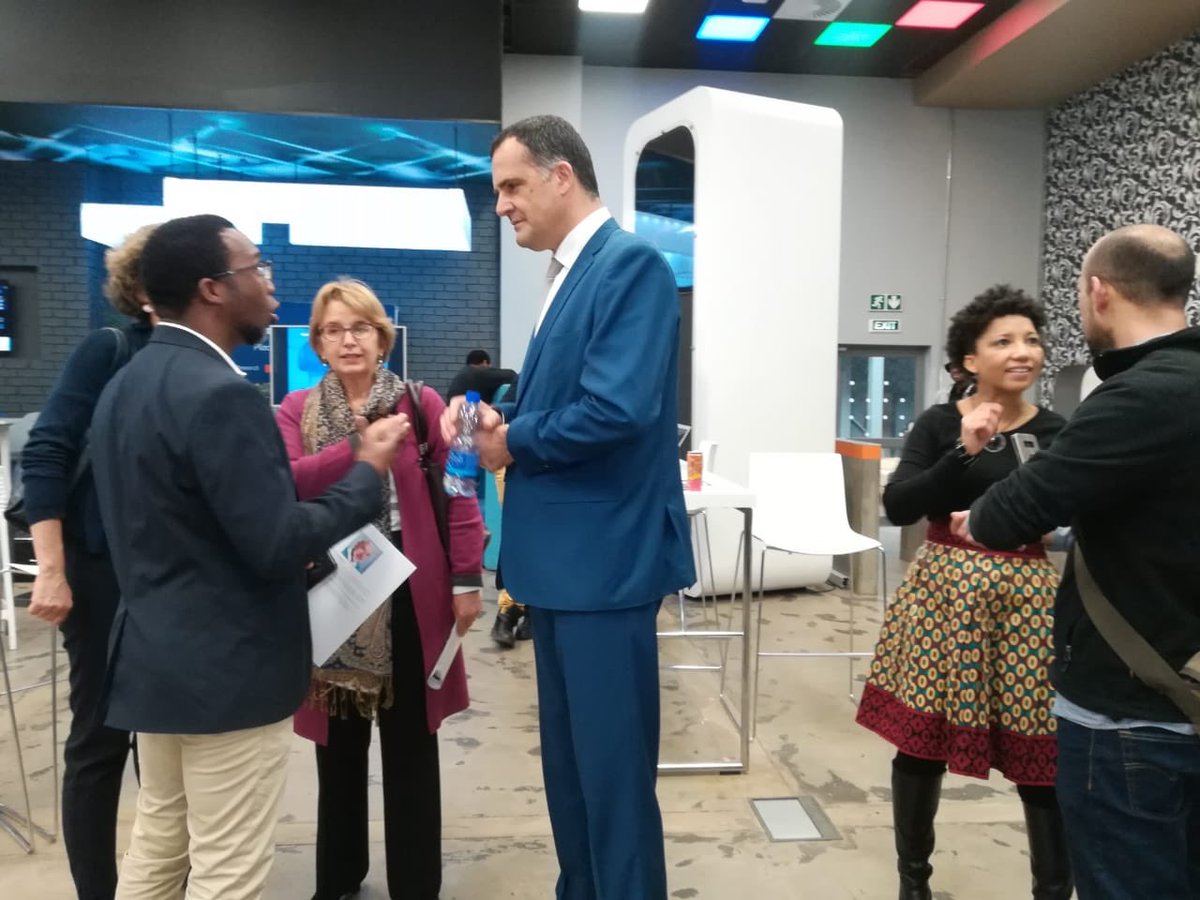 KMakgamathe's tweet photo. Today was a big day in the life of Tshimologong as we launched the #DigitalContentHub with @AFD_en supported by @IF_SouthAfrica and @FrenchEmbassyZA - a skills pipeline for digital content creation https://t.co/QiI0oZmTsW