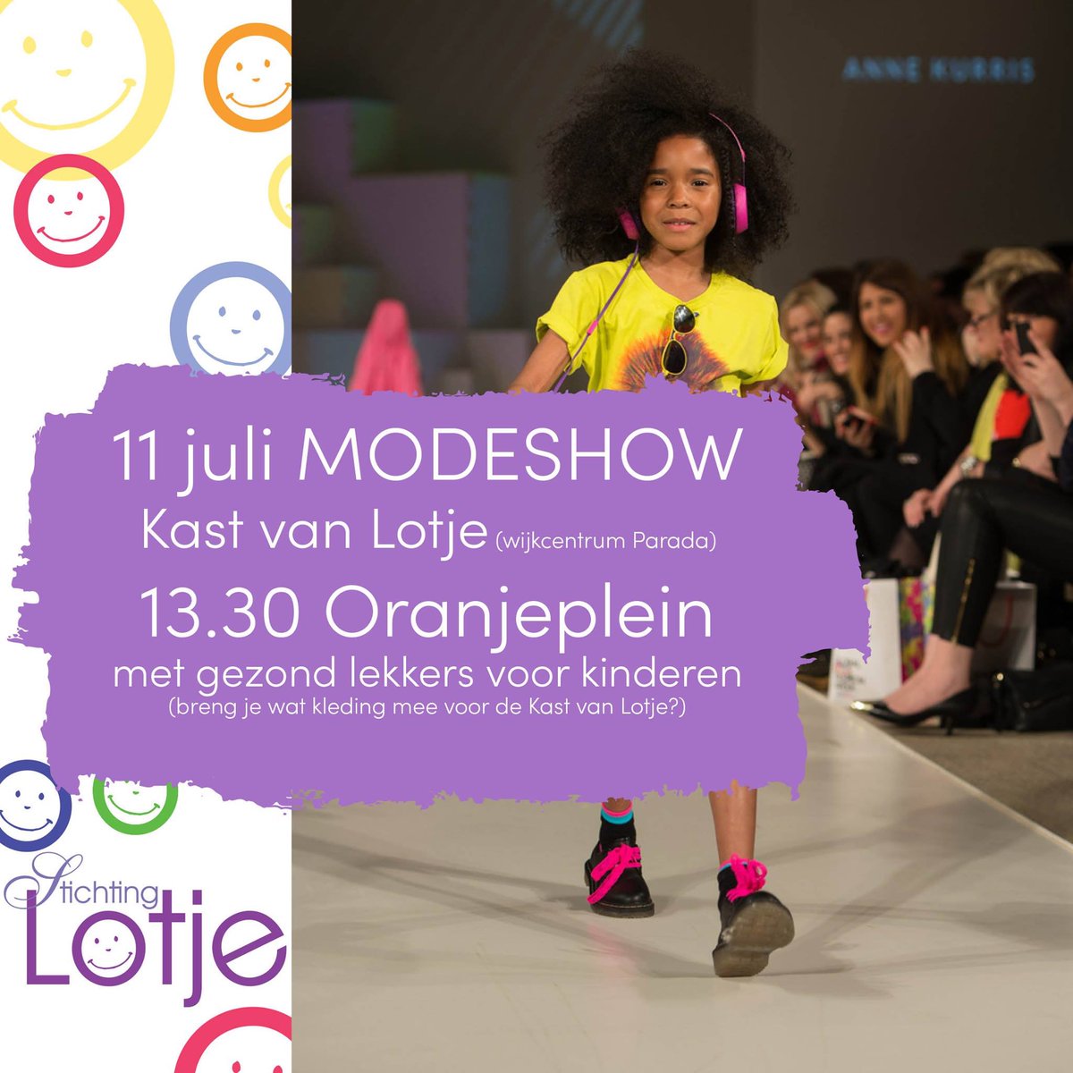StichtingLotje's tweet photo. Zo leuk, onze dames van wijkcentrum Parada organiseren een echte kindermodeshow met kinderen uit de buurt. Kom ook! Er is gezond lekkers voor kinderen.
Breng meteen wat kleding mee voor de Kast van Lotje. Veel dank!
#kinderen #kinderkleding #DenHaag #Stationsbuurt #samenhelpen https://t.co/APcD1gNJiV
