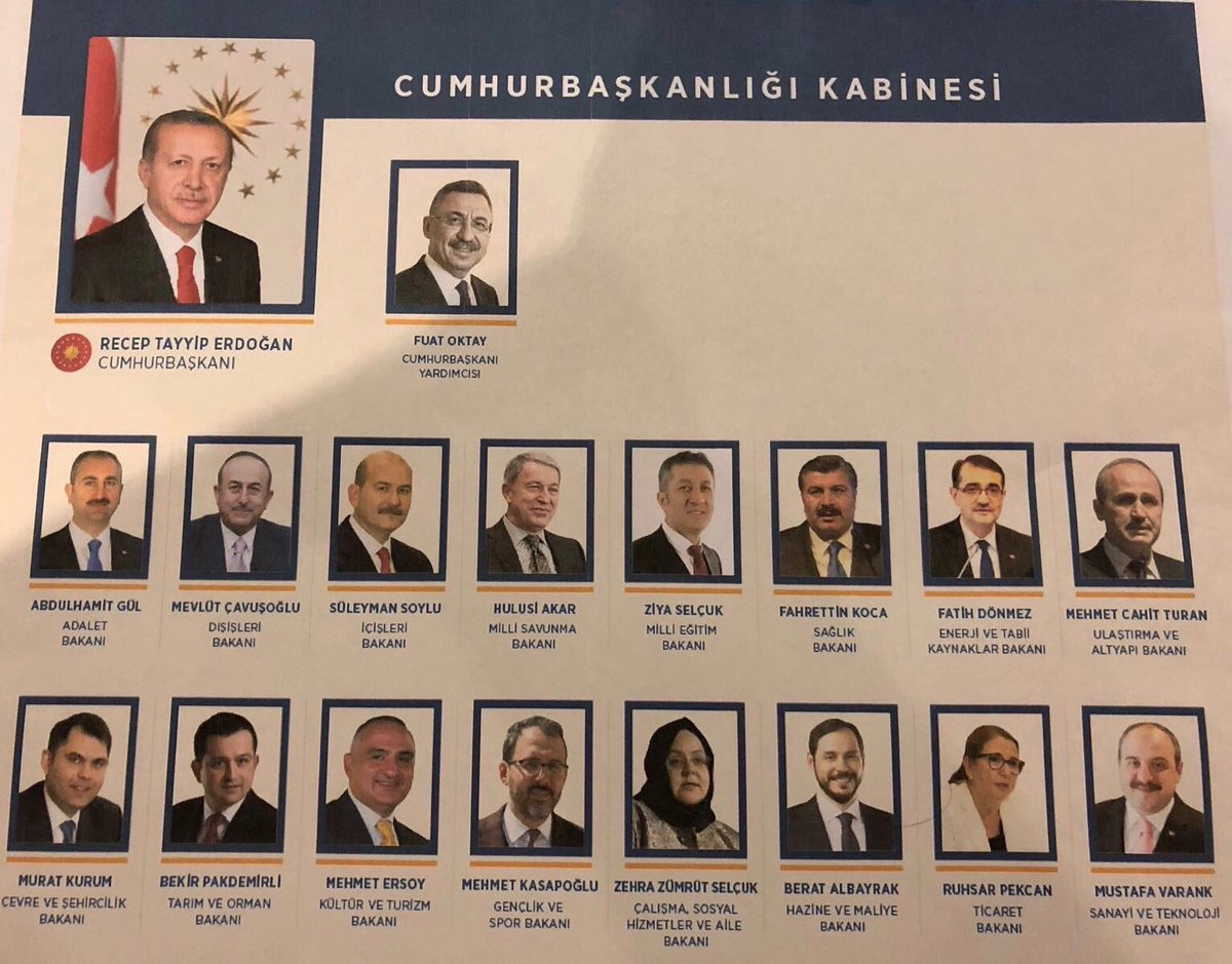Cumhurbaşkanlığı hükümet sistemi kabinesinin ülkemize hayırlı uğurlu olmasını diliyorum <a href="/RT_Erdogan/">rt_erdogan</a> <a href="/suleymansoylu/">Süleyman Soylu</a> <a href="/Vahit_Kiler/">Vahit KİLER</a> <a href="/tasar_cemal/">Cemal Taşar🇹🇷</a> <a href="/Ntanglay/">Nesrullah TANĞLAY 🇹🇷</a> <a href="/EnginGunceoglu/">Engin Günceoglu</a> @ferahdubazeydan <a href="/AhmetNasr/">Ahmet Nasır 🇹🇷</a>