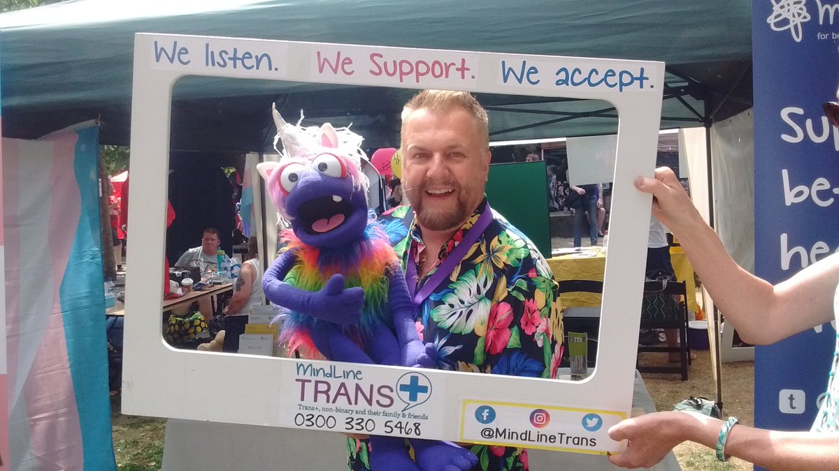MindinSomerset's tweet photo. Two of our favorite photos from #SparkleWeekend2018 .
@MindlineTrans is open tonight until Midnight. If your #Trans, #NonBinary or #Questioning and you need some support give them a ring on 0300 330 5468 https://t.co/rXaErcvbHK