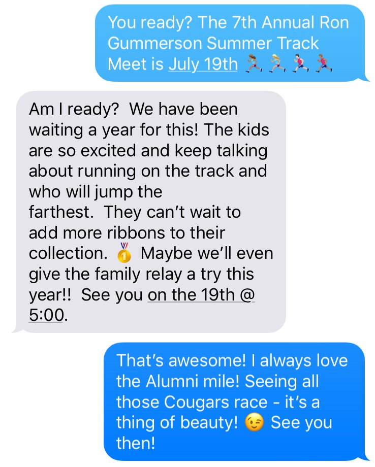 GummersonTrack's tweet photo. People are talkin'. Talkin' bout runnin'. https://t.co/9OHbnM9bKQ