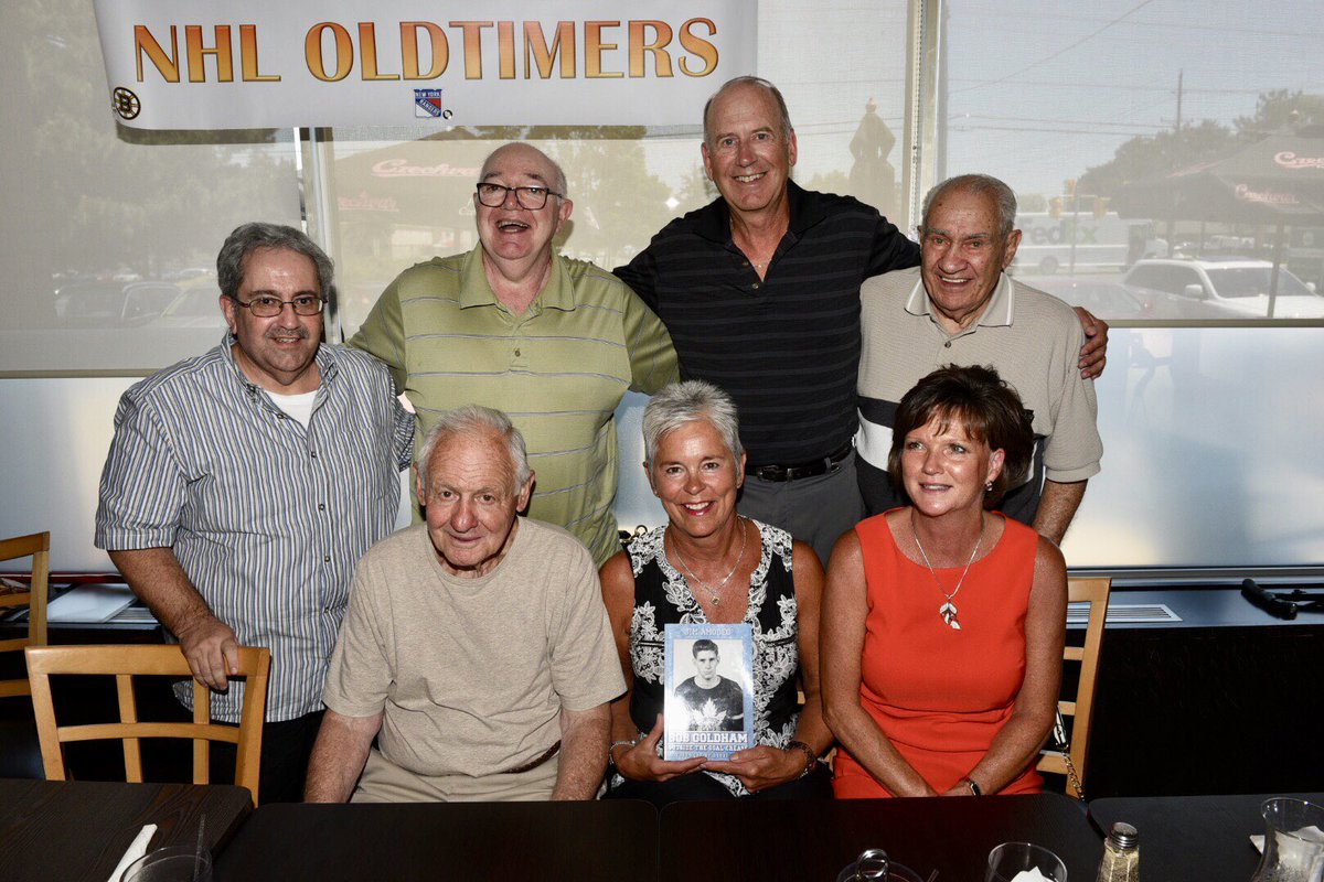 Congratulations to Jim Amedeo on his book launch at #nhl #originalsix #luncheon today #honourthepast #bobgoldham #peteconacher #forward #by #bobbyorr #oldtimers #hockeyplayer #nhlalumni