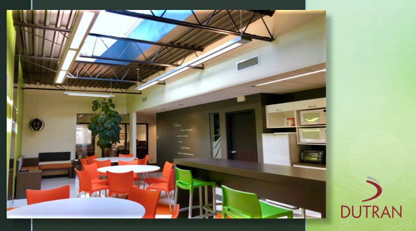 DUTRAN_Qc's tweet photo. Chez nous, le bien-être de notre équipe est primordial! 
#Dutran #Confort #luminosité #Commercial #industriel #institutionnel #Construction https://t.co/B2FtfHeqTj