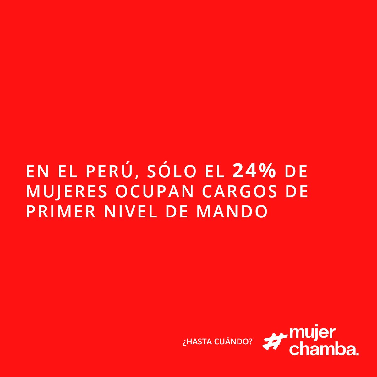 mujerchamba's tweet photo. ¿Hasta cuándo?
#MujerChamba https://t.co/l0TOJcKRk7