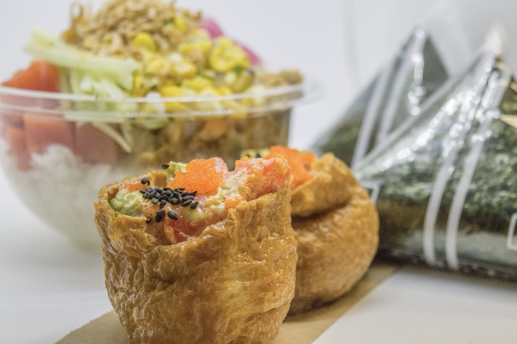 eatfishYVR's tweet image. Inari sushi... one of the most popular choices at our #FISHbar. Made with @bcwildsalmon and avocado, it’s a deliciously healthy way to get your Omega-3s. #eathealthy