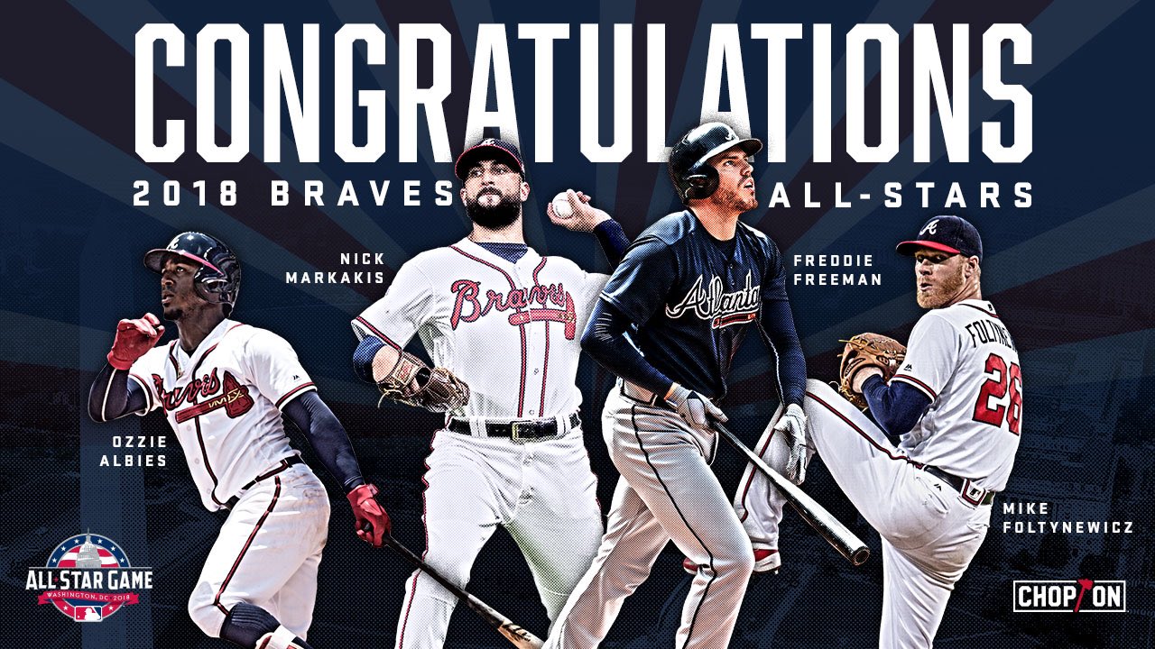 Atlanta Braves on Twitter "We’re celebrating our 4️⃣ AllStars at