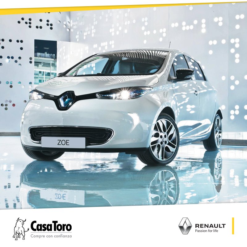 CasaToroWeb's tweet photo. #CasaToroRenault Si sigues sin conocer el Nuevo Renault Z.O.E es hora de que experimentes la emoción de un vehículo 100% eléctrico con la mejor autonomía y tecnología eléctrica más avanzada del mercado. Encuéntralo en https://t.co/gPsYWO2Nsr #CompreConConfianza https://t.co/YFp9eIiXdu