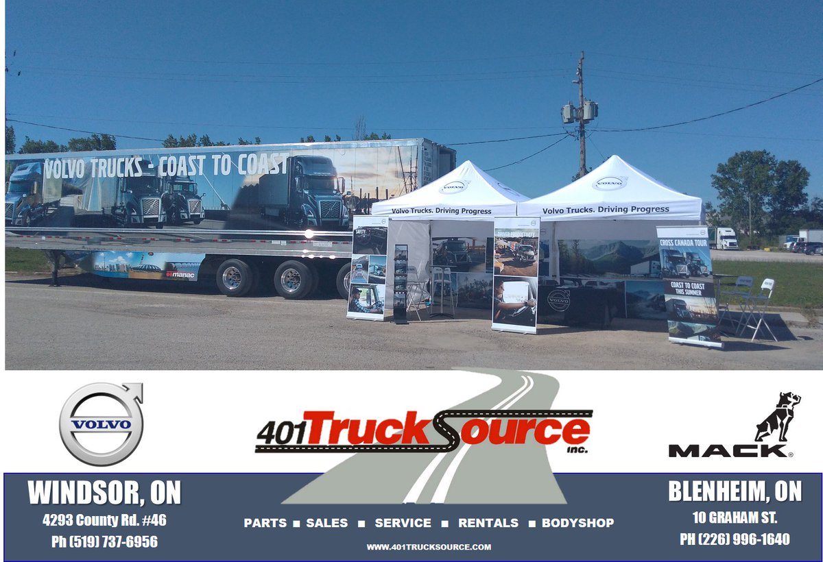 401TruckSource's tweet photo. We'll be at these truck stops this week, come &amp; stop by!
 TUESDAY, JULY 10TH @ Flying J in Tilbury
 WEDNESDAY, JULY 11TH @ Bloomfield Rd Truck Stop (Esso)
 THURSDAY, JULY 12TH @ our Blenheim dealership for our Open House 
(10am to 3pm each day) https://t.co/ktiow0TJ3p