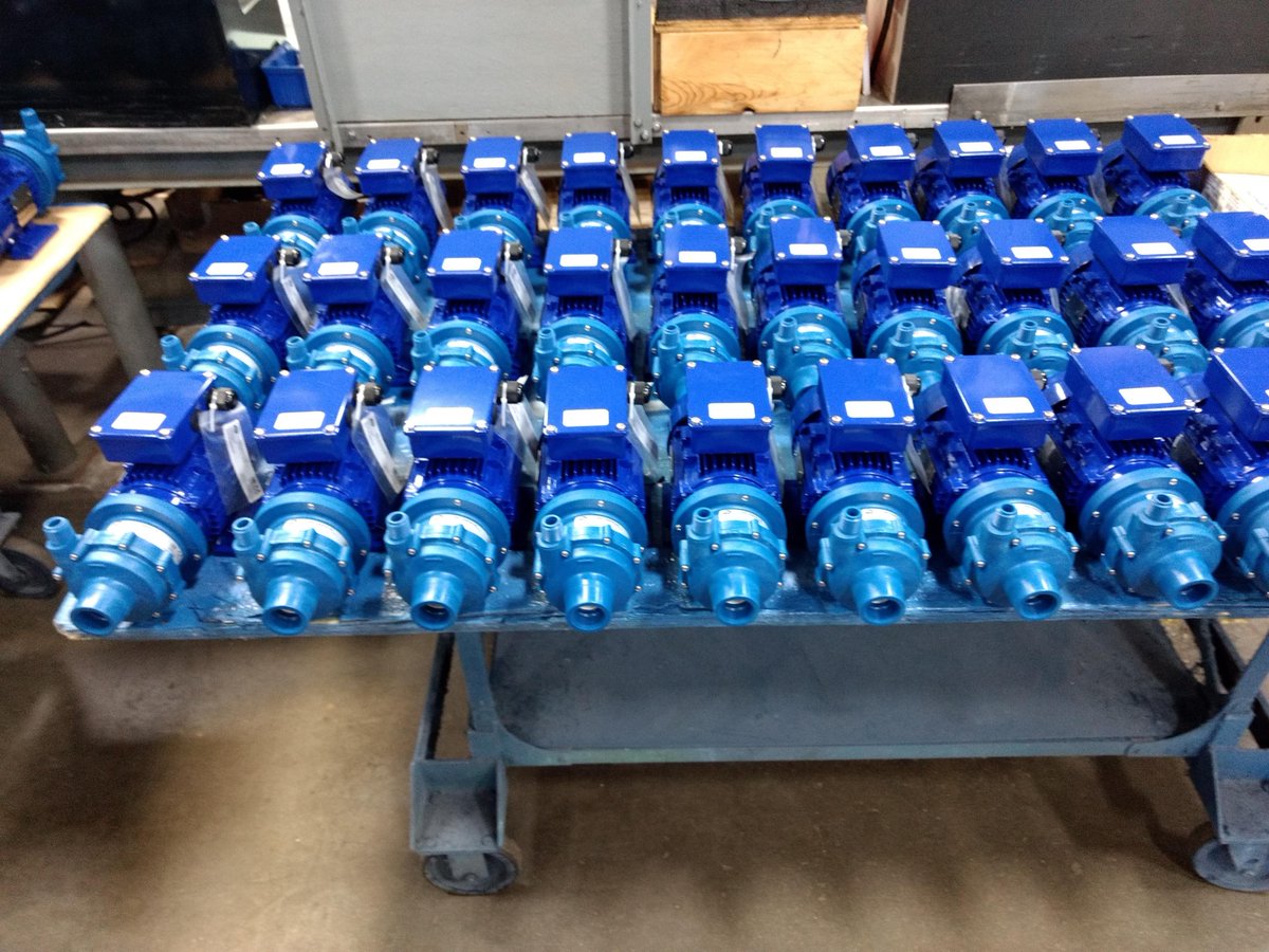 FinishThompson's tweet photo. CUSTOM PUMP ALERT! Finish Thompson plastic mag-drive model DB5 with polypropylene construction, ceramic bushing, and custom motor will be used by an OEM for a specialty water application. #custompump #magdrive #finishthompson https://t.co/eO0NwFdO5u