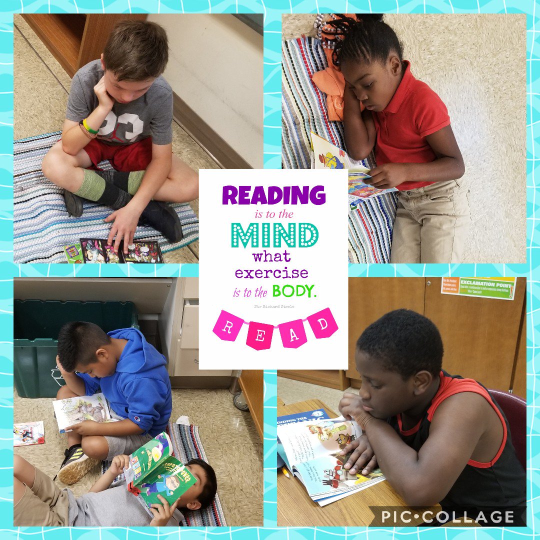 rdpatterson2015's tweet photo. Day 1 and we're are exploring the books in our self-selected reading library. #Speas3rdGrade #RISECampWSFCS @samemills @wsfcs https://t.co/lyd7XLxjLe https://t.co/aSlTRt5C7v