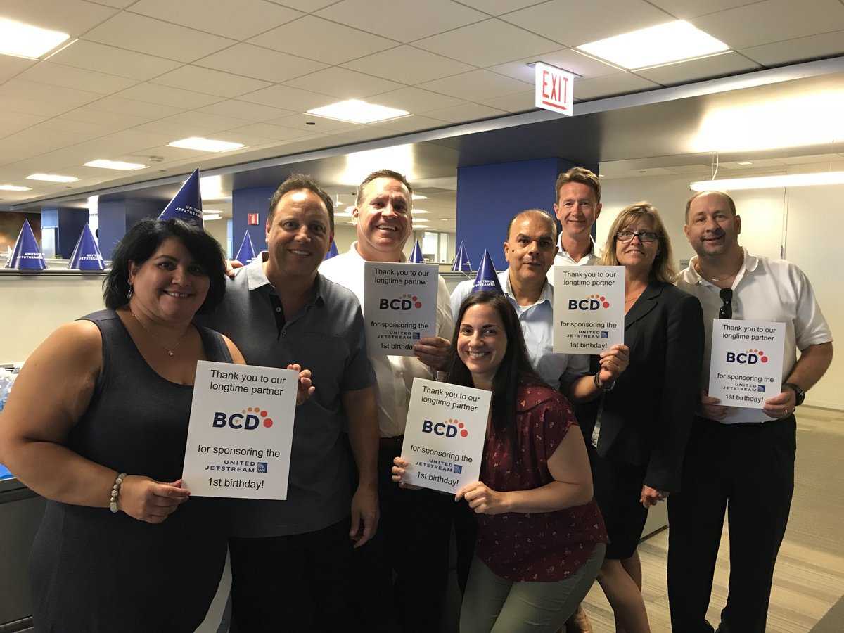 DanaMTedesco's tweet photo. Happy 1st Birthday #Jetstream 🎂 Congratulations on your milestone @united 🎉 @BCDTravel thanks you for your partnership &amp; continued support! #BCDBuzz https://t.co/INfTzDihtX