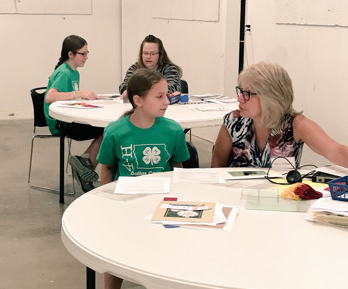 AndreaWelchans's tweet photo. Witnessed incredible creativity, mastery and future leaders today in Adel. @ISUExtDallasCo 4-H judging day today as we ramp up for the start of the #DallasCountyFair! @iowa4h #4HGrowsLeaders #4HGrowsHere https://t.co/gWw2rnvqzz