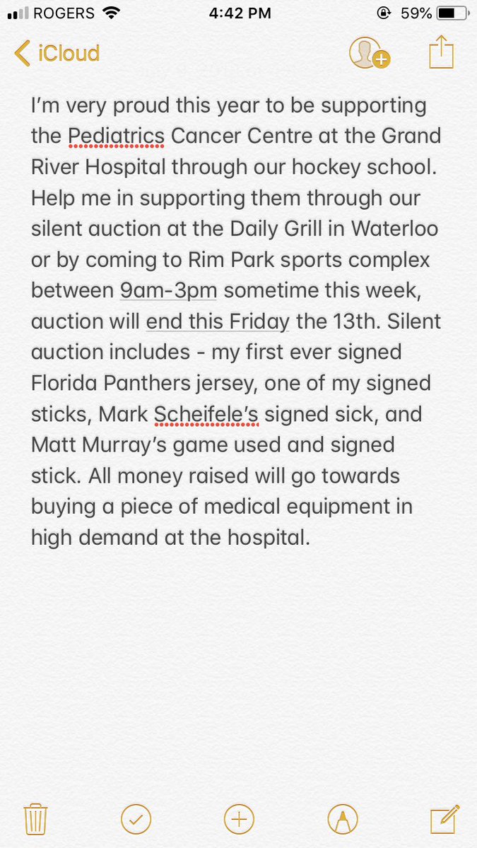 Silent auction information! All proceeds will go towards purchasing medical equipment in high demand for the Grand River Hospital Foundation @GRHF #grhf