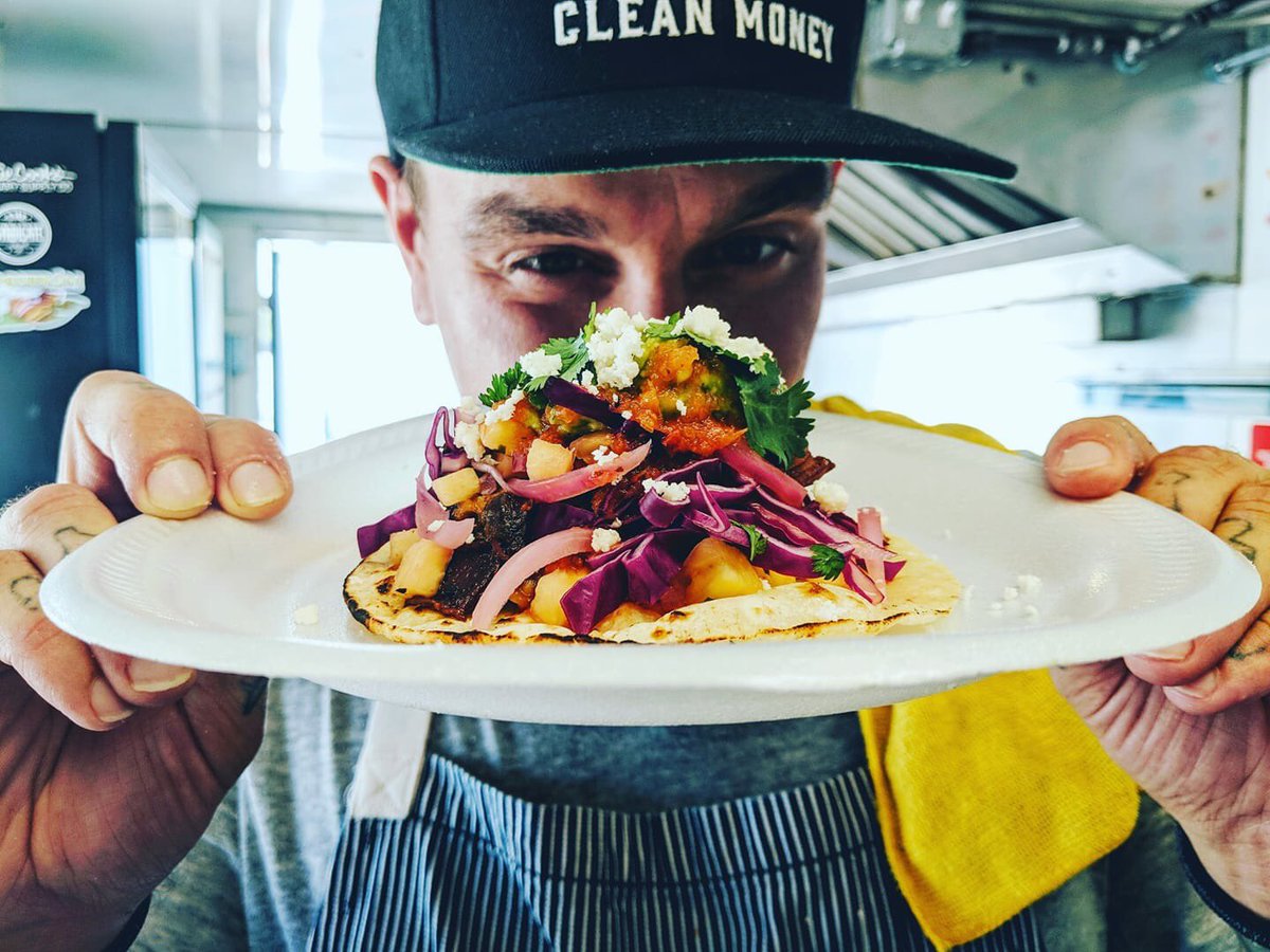 HeyItsMeSalty's tweet photo. 86 the menu !  

Sold out of all our tacos today !  We also announced we are officially switching over to a taco truck ! The feed back from our customers has been absolutely unreal ! 

Off to shop for ingredients for the rest of the week, then home for a gaming stream! 🍍🤘🏻⚜️ https://t.co/KT4kMKwOtf