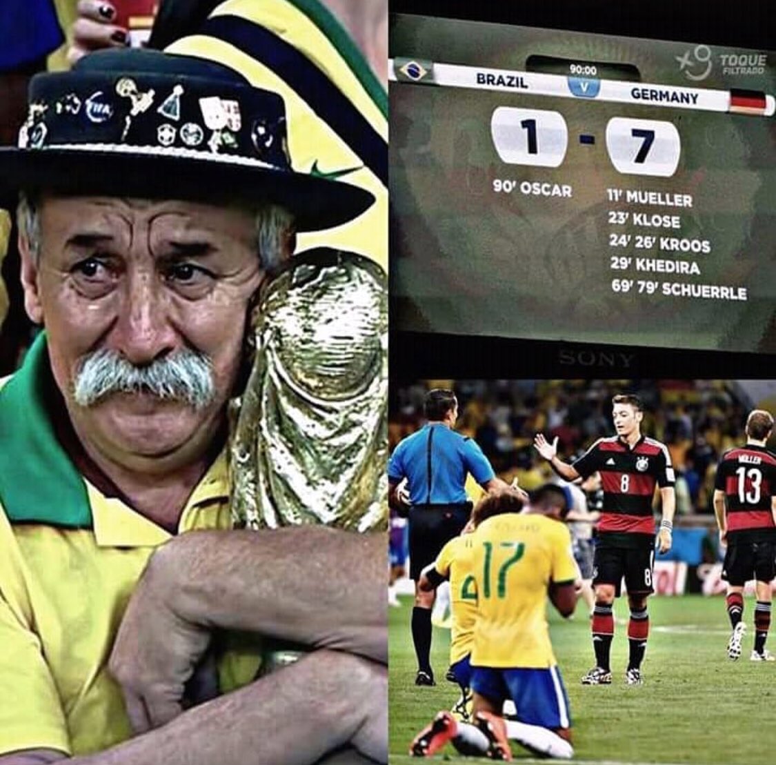 Footballogue's tweet photo. [#CM2014🏆] Il y a 4 ans aujourd’hui 🇧🇷-🇩🇪. https://t.co/7YiQAXNKxG