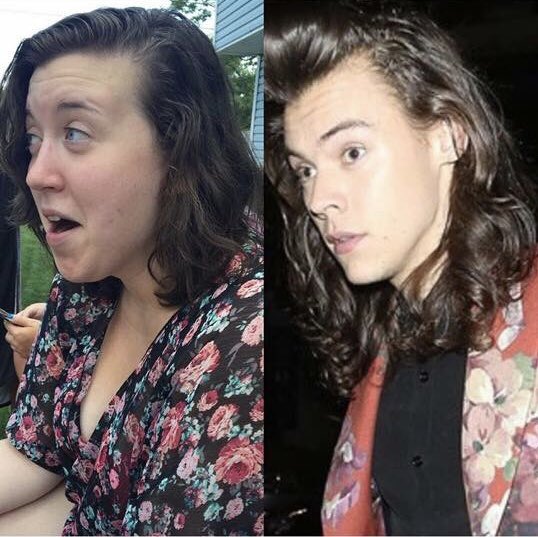 NicoleMask's tweet photo. My sister and Harry Styles are the same person, don’t try to tell me differently https://t.co/Cb874DxuQ0