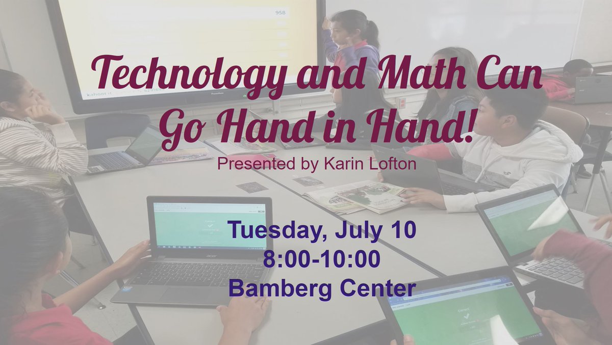 KLofton13's tweet photo. Presenting for @AldineISD teachers on some great skills in math tomorrow! Can't wait! #TechAndMath #EngagedInMath @jpbigboy @grizfan99 @awillery @EdTechTinker https://t.co/1XFn9f5h09