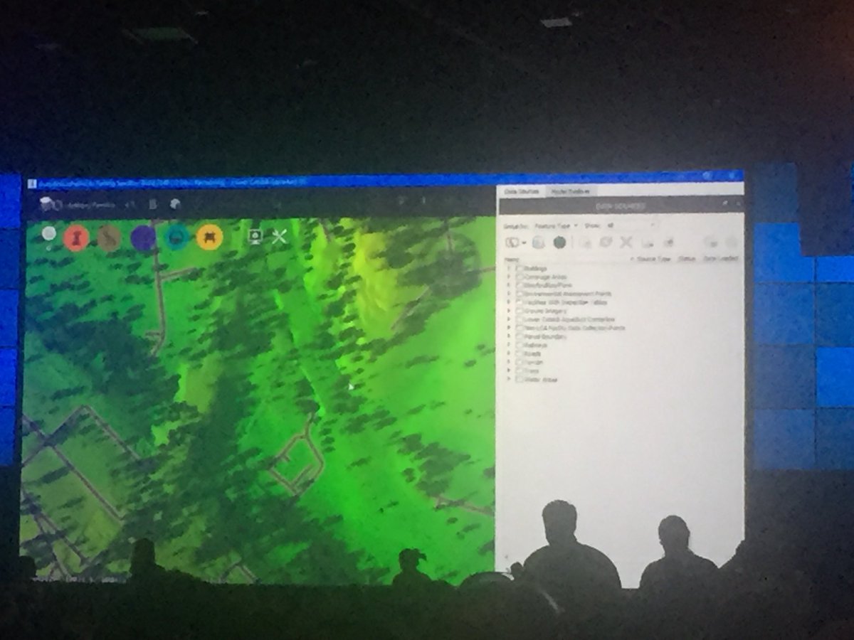 dannyspillmann's tweet photo. Infraworks, Revit and BIM360 on the #Esriuc plenary. Changing the way companies will design and build. @autodesk @esri @MottMacDonald https://t.co/Z73RatrCRW