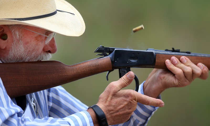 #PHOTOS bit.ly/2NAMTDs Hell on Wheels shooting competition at Otto Road Shooting Range #wildwest #cheyenne #guns #cowboys
