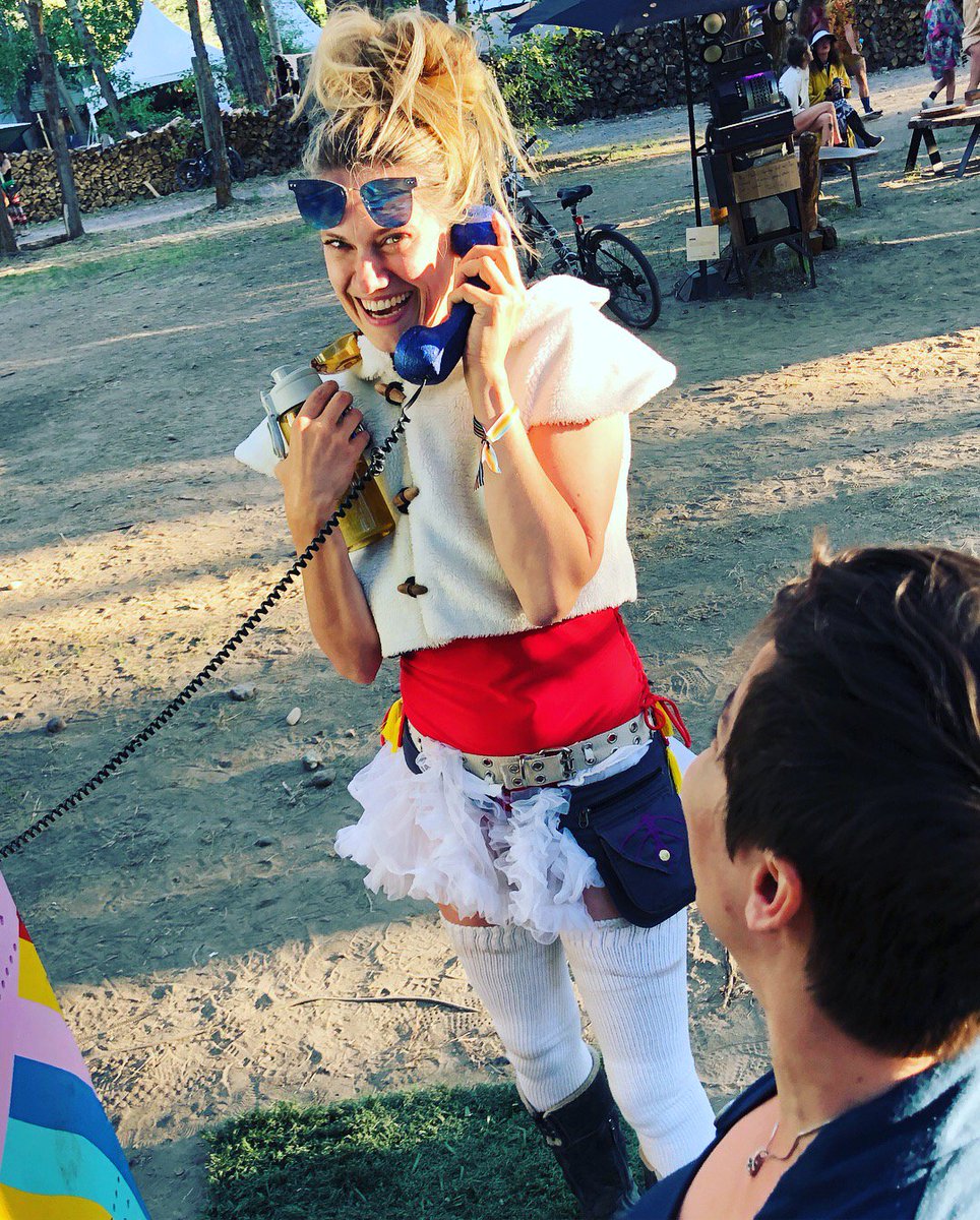 Because sometimes you just gotta pick up that blue sparkly phone in the middle of nowhere. You never know what adventure awaits when you say yes. #tutu #basscoast #sayyes