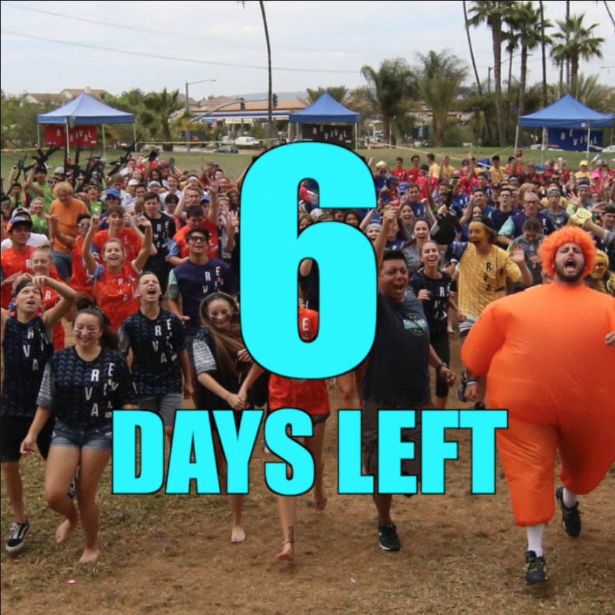 Josiahcsmith's tweet photo. Only 6 days left till #REVIVAL18! We are expecting God to do great things this year in the lives of the @CompassChurch youth! https://t.co/pJStKWHb0t