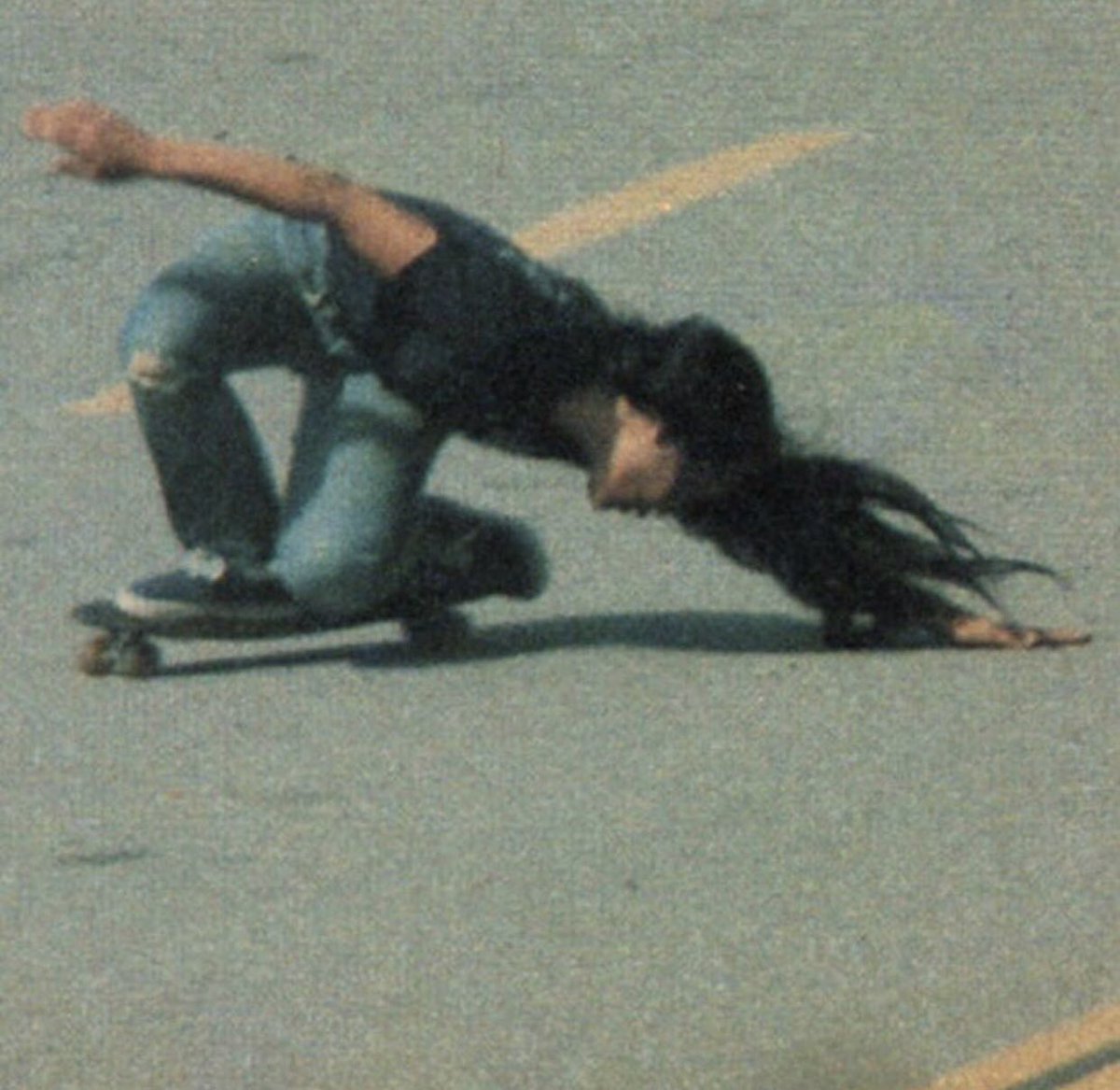 Sliding out of the office, with Peggy Oki.