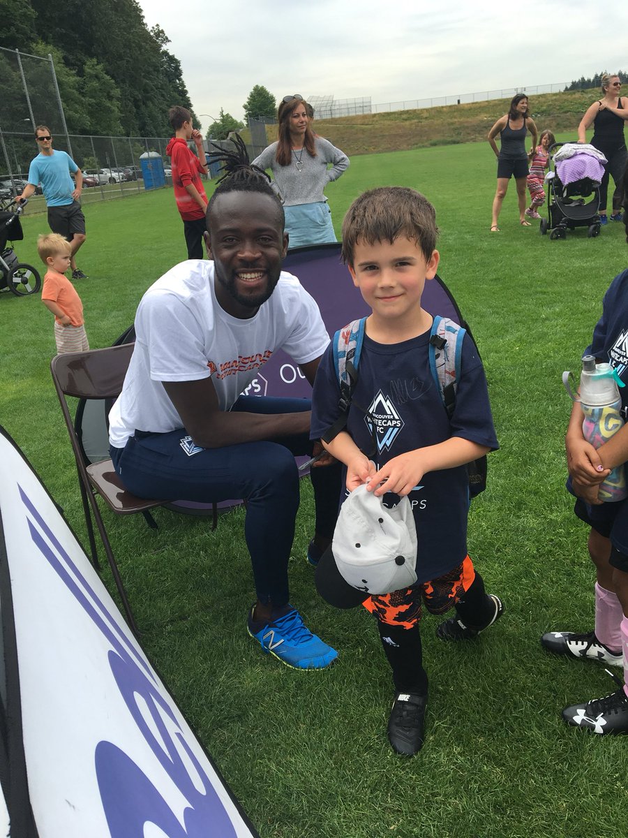 Fun to watch kids discover their heros. Thanks <a href="/keikamara/">KEI KAMARA</a> You’ve left a lasting impression. Great camp <a href="/WhitecapsFC/">Vancouver Whitecaps FC</a>