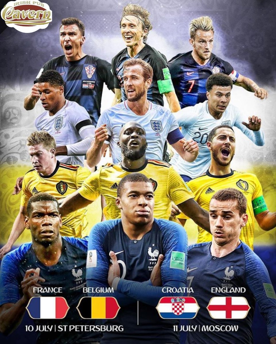 Por fin llegan las semifinales del mundial, este martes y el miércoles las podréis disfrutar con nosotros en Cavern Salamanca, os esperamos el mejor ambiente para ver el fútbol!!! #cavernesbien #futbolycervezas #mundialrusia2018