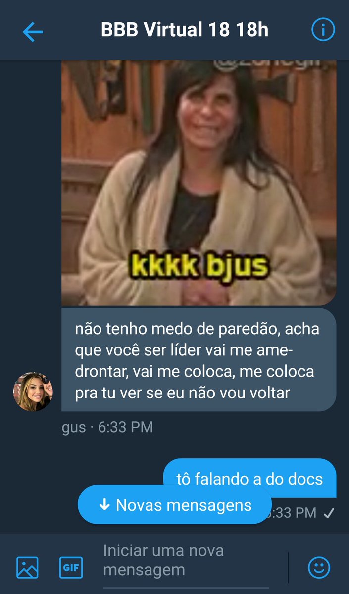 TheBBBVirtual18's tweet photo. Participantes Gleici (@planteumbruno) Viegas (@comentstheus) e Caruso (@tuitaguss) brigam nesse tarde https://t.co/f0L8bO2TUU