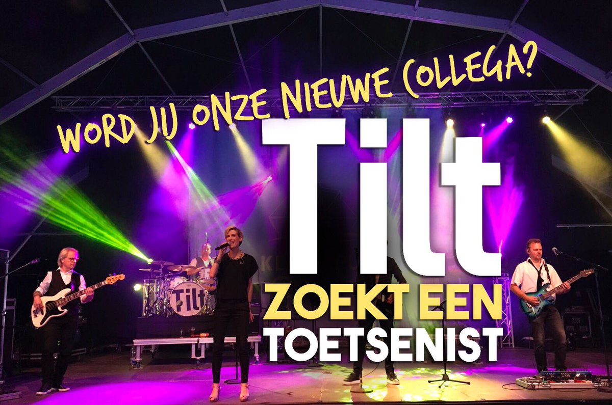 🎹 TILT ZOEKT TOETSENIST (m/v) 🎹 
facebook.com/36302233708584…
We zijn op zoek naar een nieuwe enthousiaste, energieke en gezellige toetsenist(e)! 🤘🏻 Ben jij of ken jij onze ideale toetsenvirtuoos?
👉🏻 peter@vikingentertainment.nl