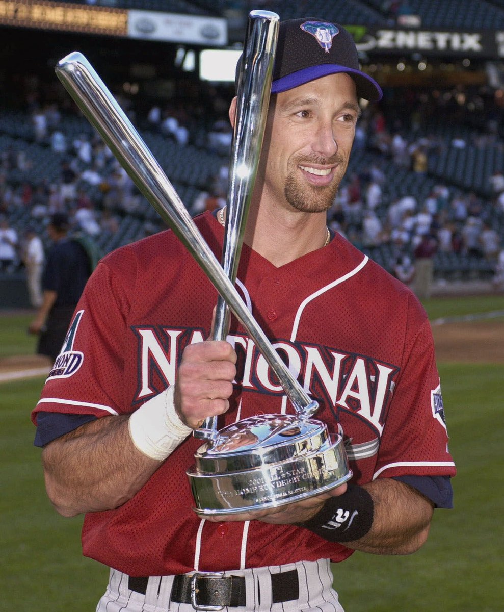 Dbacks's tweet photo. 17 years ago today, Luis Gonzalez took home the Home Run Derby title, defeating Sammy Sosa in the final round in Seattle.

Happy anniversary, @Luisgonzo20. 👑 https://t.co/efst71IVzP