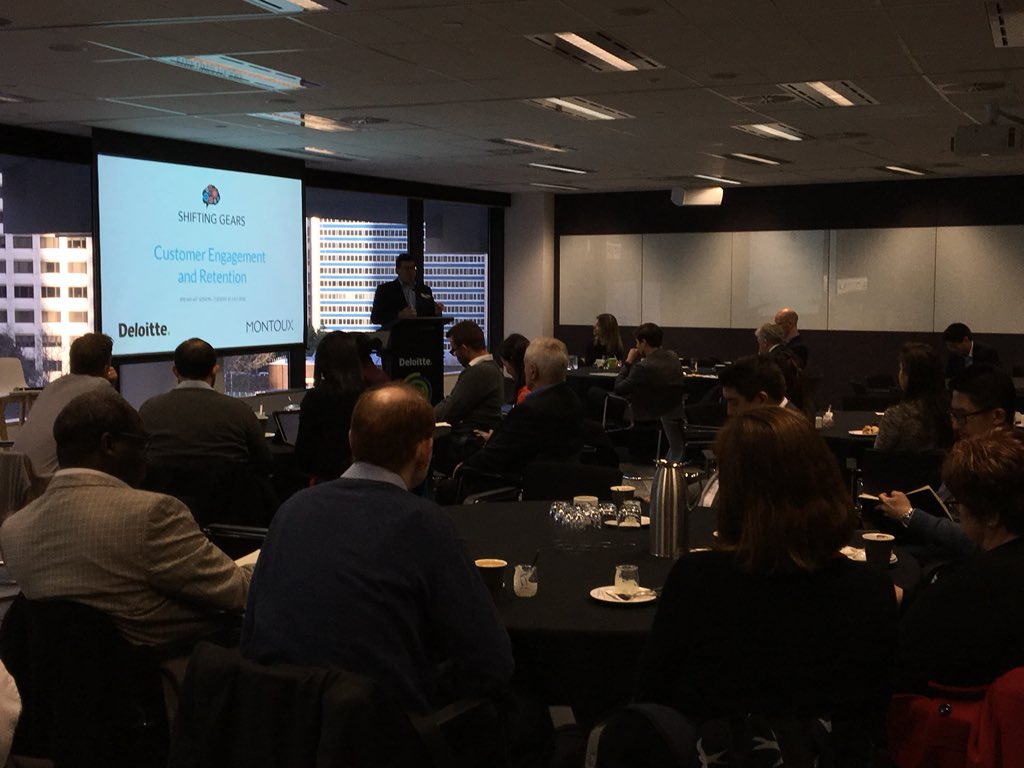 Just underway in Sydney with our <a href="/shiftinggearsio/">Shifting Gears</a> Customer Engagement &amp; Retention breakfast seminar, great turnout on a chilly morning!