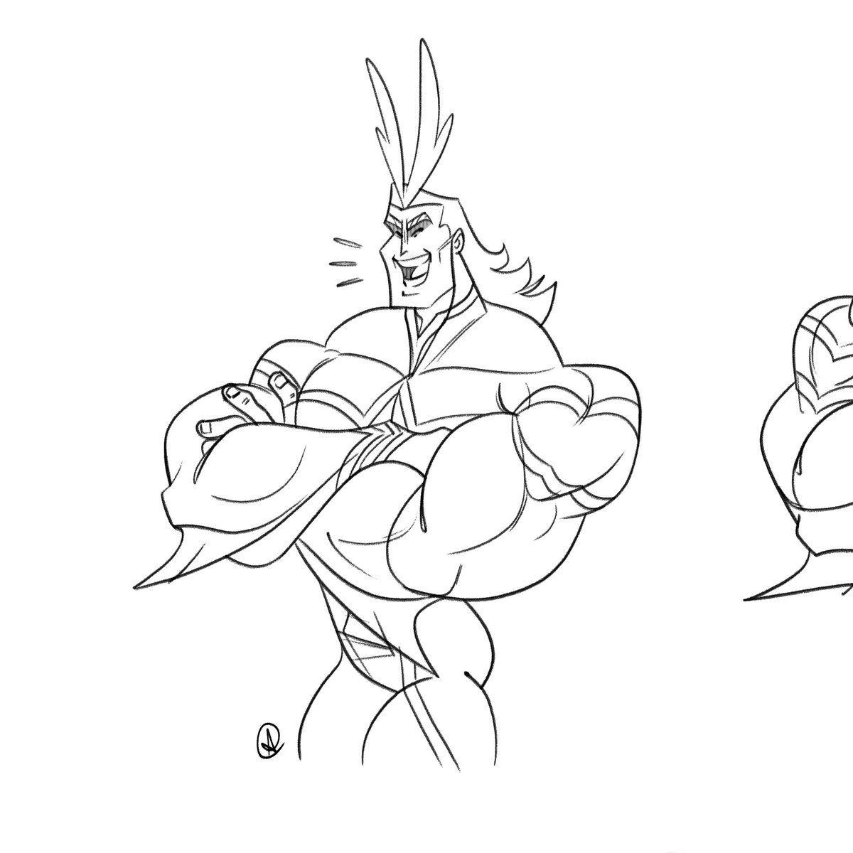 Here's more All Might doodles no one asked for 