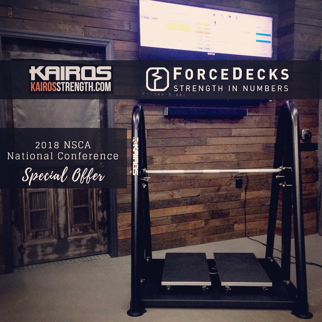 We are joining <a href="/forcedecks/">ForceDecks</a> &amp; @vald_performance at the <a href="/nscaofficial/">NSCA</a> National Conference. Special: w/ purchase of our show model Kairos Strength IMTP Rack, you’ll receive 6 mo free trial of ForceDecks software. 6 mo free usage (1) set of <a href="/pascoscientific/">PASCO scientific</a> plates+NO SHIPPING FEES🙌