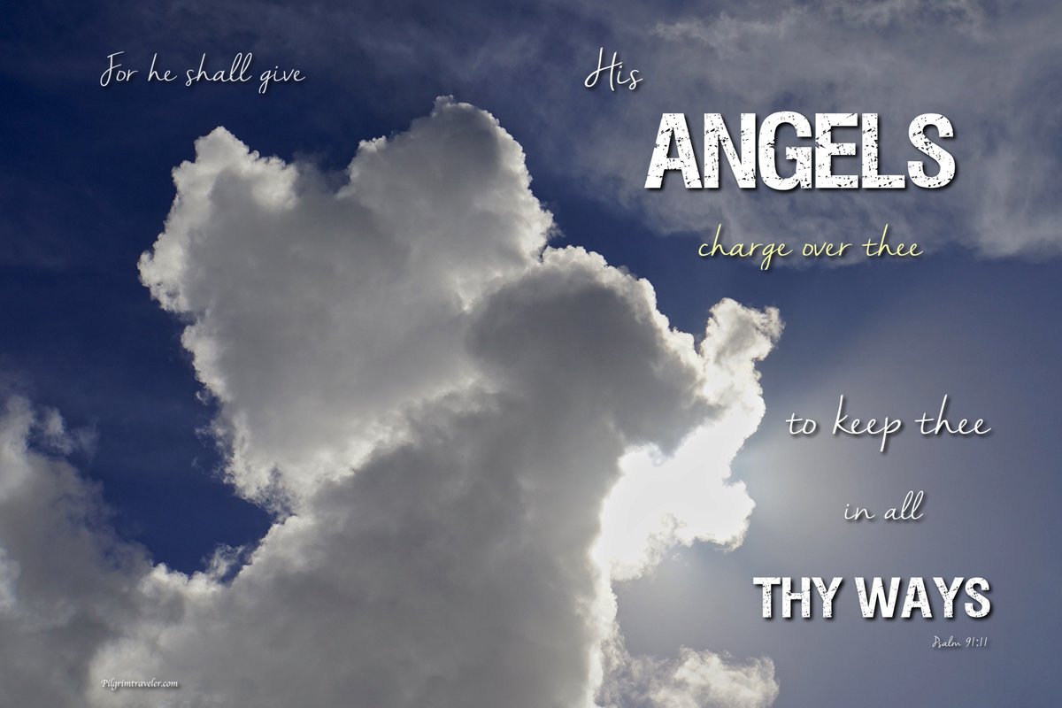 Pilgrimtravelr's tweet image. Psalm 91:11
"For he shall give his angels charge over thee, to keep thee in all thy ways." pilgrimtraveler.com