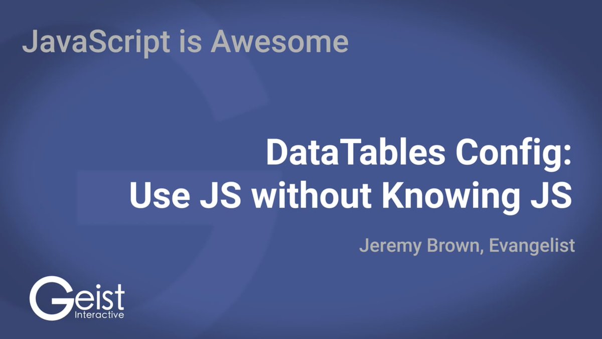 FileMakerToday's tweet image. #DataTables #Config: Using #JS without #Knowing JS dlvr.it/Qb1BZP filemaker