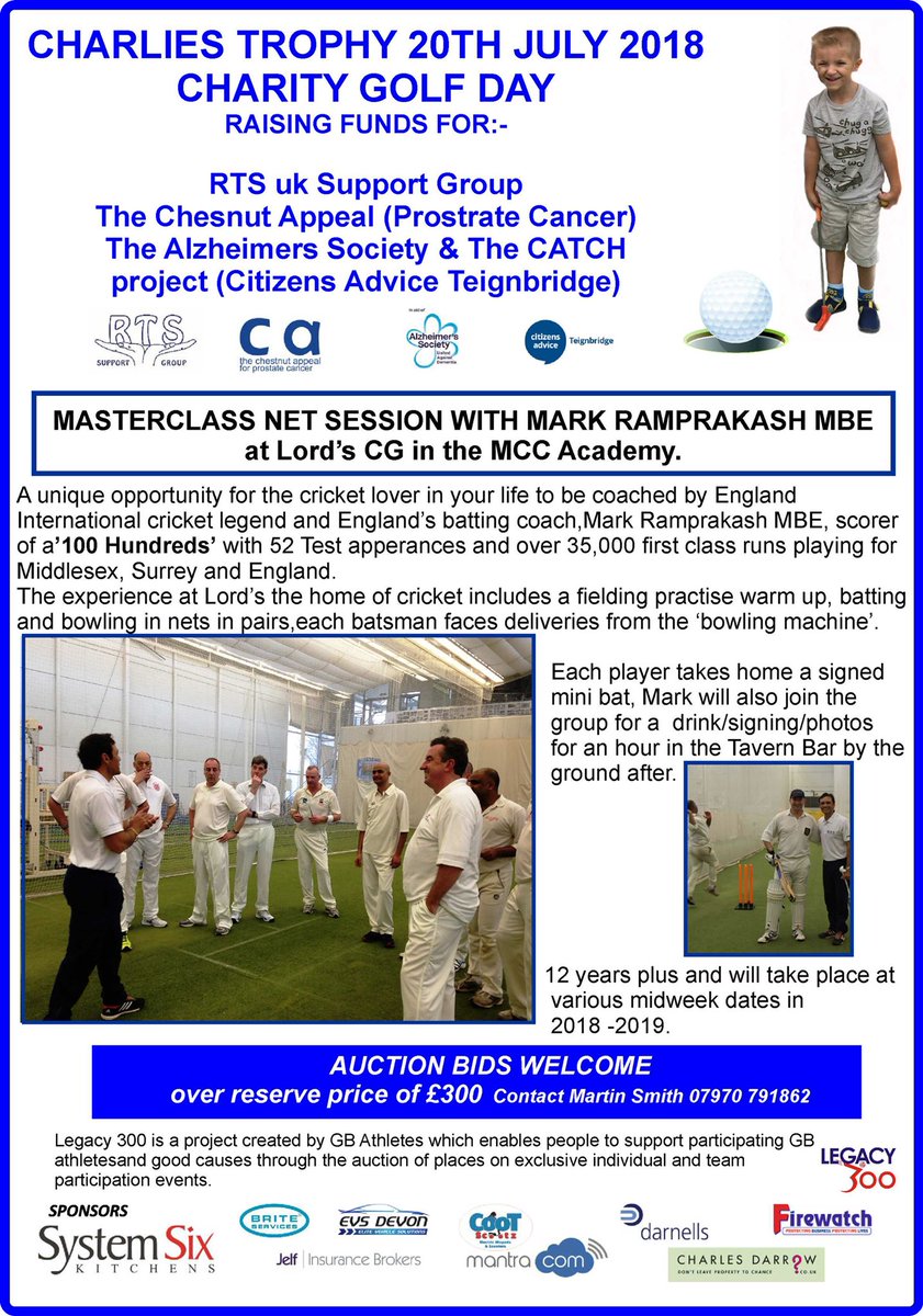 CharliesTrophy's tweet image. Auction  lots at Charlie’s Trophy - opportunity to bid for sport lovers wanting a unique experience to treat someone special , support 4 charities and help GB Olympians .
@devonfox54 @FirewatchSW @System6Kitchens @Dainton_Park @Sherwoodsonline @newtonabbothour @Asigns_SW