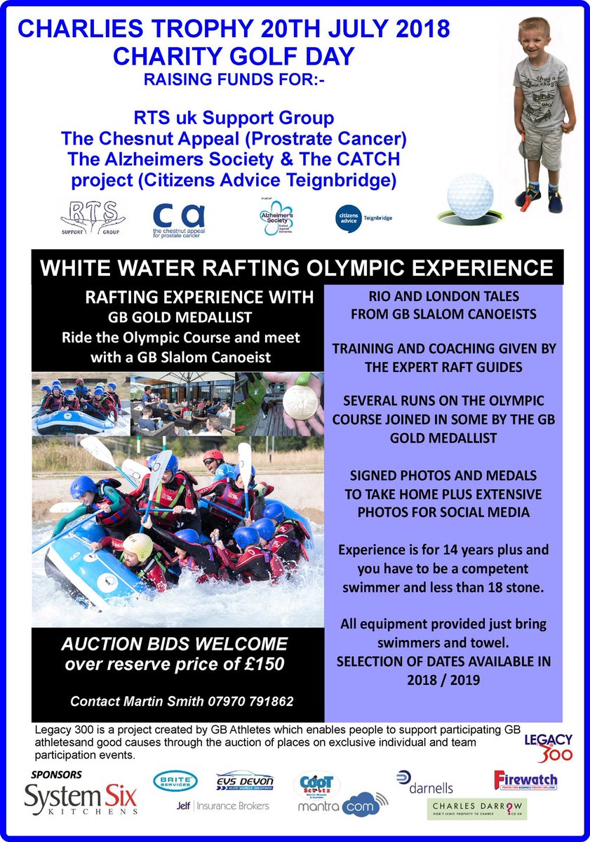 CharliesTrophy's tweet image. Auction  lots at Charlie’s Trophy - opportunity to bid for sport lovers wanting a unique experience to treat someone special , support 4 charities and help GB Olympians .
@devonfox54 @FirewatchSW @System6Kitchens @Dainton_Park @Sherwoodsonline @newtonabbothour @Asigns_SW