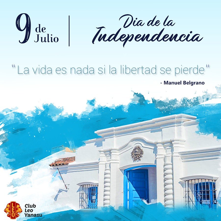Clubleoyanasu's tweet photo. ¡Feliz día de la independencia argentina! 💙🐾 https://t.co/uC0sfRS3cm