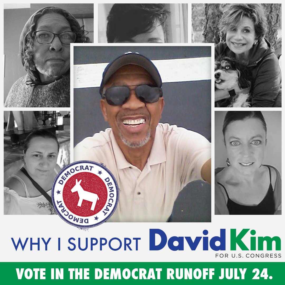 DavidKim2018's tweet photo. I met him. He knocked on my door campaigning one day. I like his platform and everything he stands for. He strikes me as a man dedicated to his cause. - Randy Everette - Duluth, GA Thank you for your support, Randy! Remember to vote in the Dem run-off 7/24. #KimToWin #GA07 #gapol https://t.co/0TPi74ERhD
