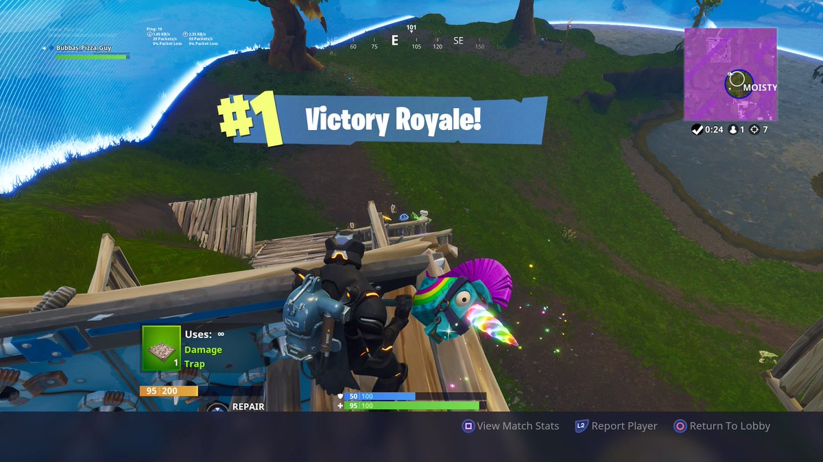 BubbasGuy's tweet photo. First game with the new pickaxe you know i had to show it off #Fortnite https://t.co/RhzR4GzL3z