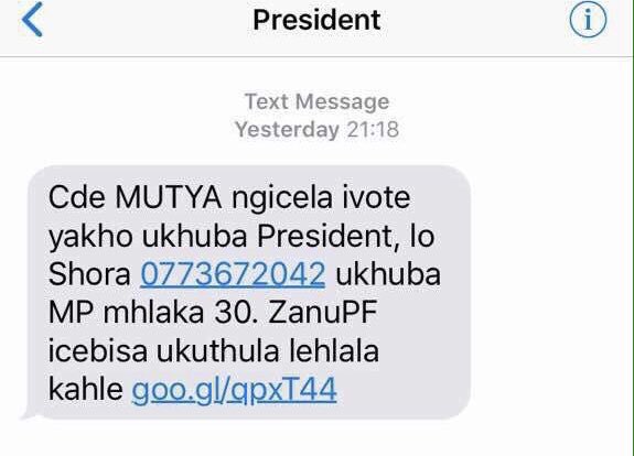nelsonchamisa's tweet photo. Zanu PF has been caught with its hands in the cookie jar. There is no legal way for any political party to access voter phone numbers. A govt that does illegal things can’t deliver prosperity and happiness. Join me tomorrow July 11 as we demonstrate against ZEC. We will prevail. https://t.co/5yRVohr46e