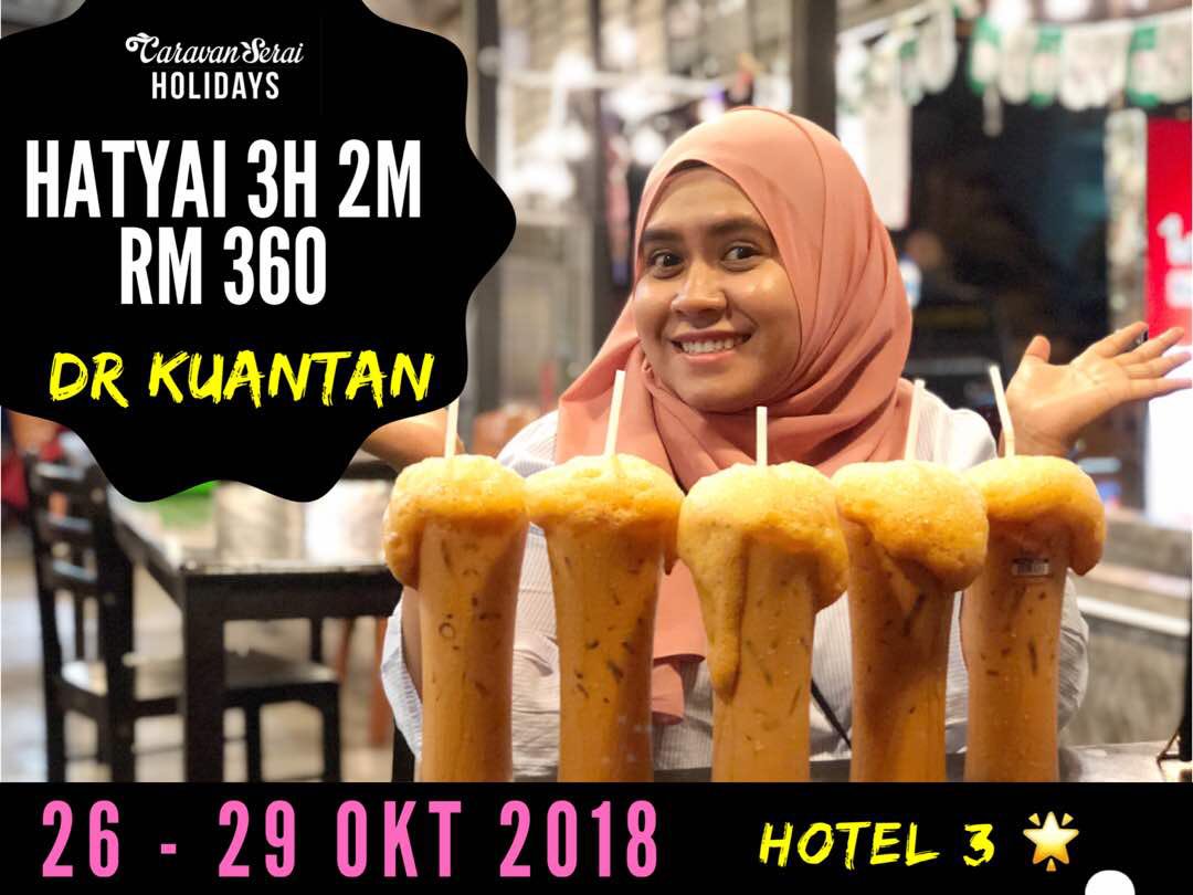 CRVNSerai's tweet photo. Salam org2 @KuantanTV jom penuhkan bus pada 26-29OKT 2018 ke HATYAI whatsapp 0172206113 utk pertanyaan lanjut #rtrezeki #sayajual #percutianmurah #travelmurah #kakijalan #hatyai #triphatyai https://t.co/vNDMEFEjQL