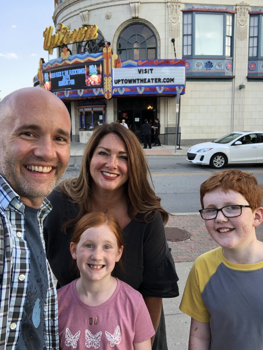 TravisPowell4's tweet photo. @belafleckbanjo Bringing the crew to the Flecktones!  My daughter, Mady Mae, has had Flight of the Cosmic Hippo on repeat. https://t.co/ZGINwe6Ynj