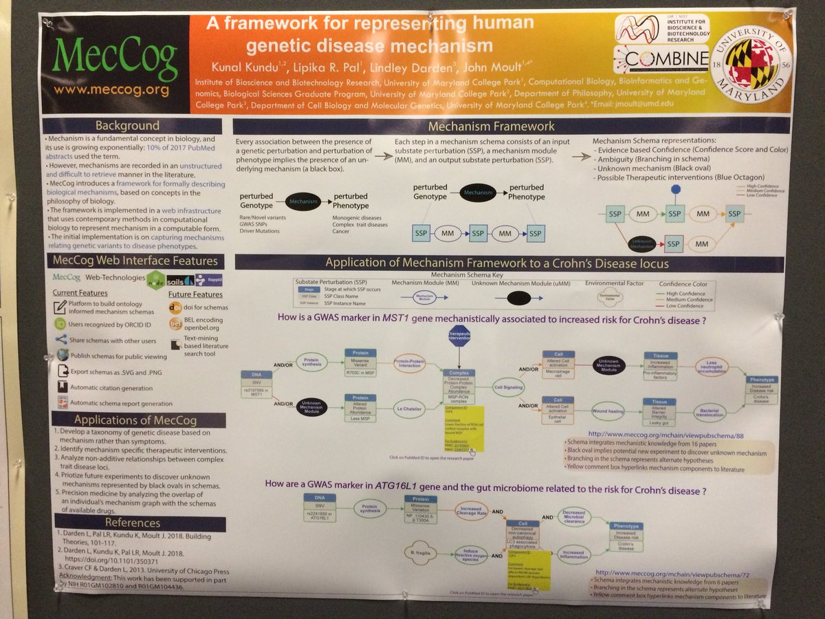 #ismb18 #MecCog poster for disease mechanism schemas
