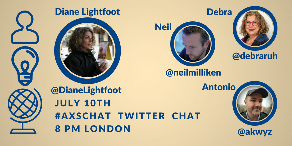 AXSChat's tweet photo. Tuesday 10th on #axschat, @debraruh, @NeilMilliken and @akwyz have invited @DianeLightfoot CEO at Business Disability Forum @DisabilitySmart to the Twitter Chat. https://t.co/6IyPinfgVr 
#socialinclusion - 3pm NYC - 8pm London - 9pm Berlin - #accessibility https://t.co/Da69zAVP31