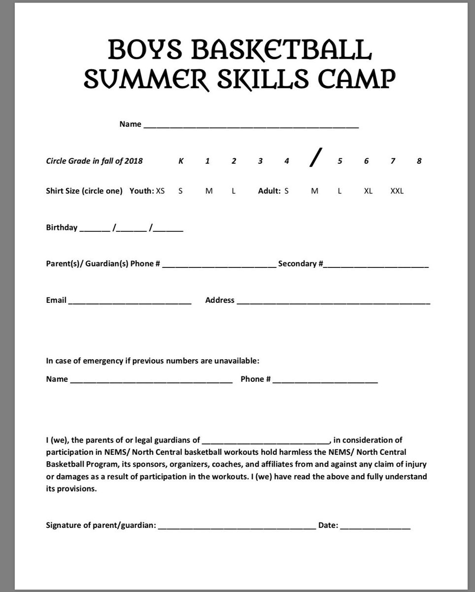 NCHS__Hoops's tweet photo. North Central Thunderbirds Boys Basketball program will be hosting a two day camp for K-8th grade. The dates are July 19th and July 21st, from 9:00am-12:00pm. Come on out, meet some of the players and enjoy a fun two days of camp. 🏀 https://t.co/BymTvPj126